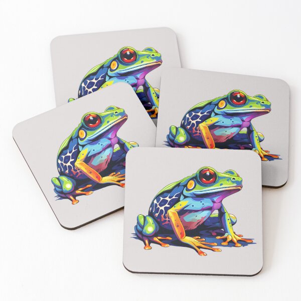 Item preview, Dart frog in vibrant blue colors designed and sold by AiApparel24-art.