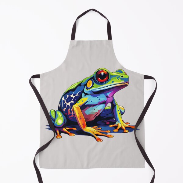 Item preview, Dart frog in vibrant blue colors designed and sold by AiApparel24-art.