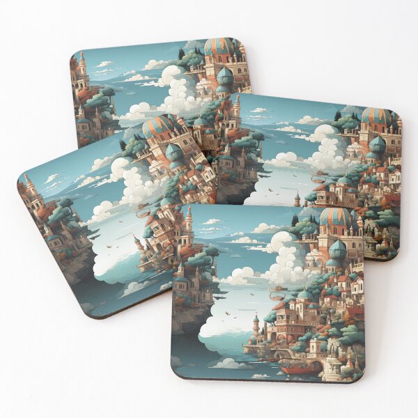 Item preview, Fantasy Landscape Pattern designed and sold by spookycutepeeps.