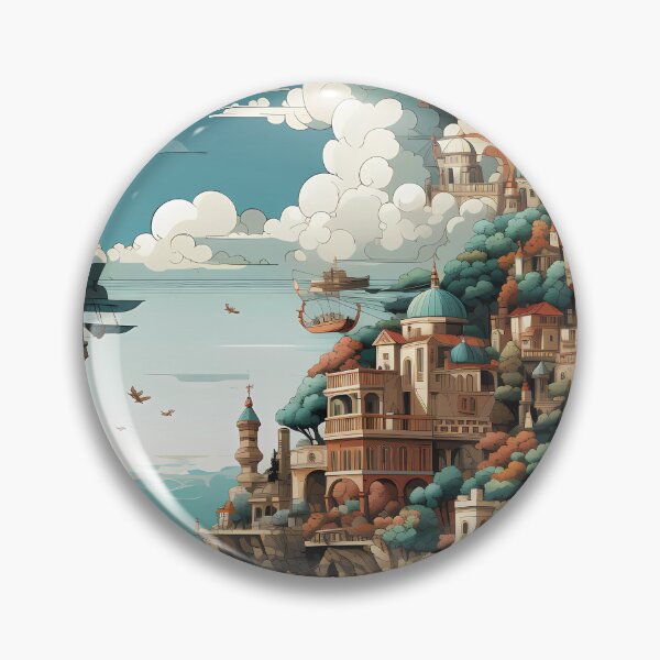 Item preview, Fantasy Landscape Pattern designed and sold by spookycutepeeps.
