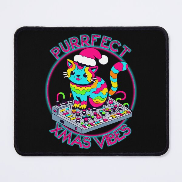 Item preview, Purrfect XMAS VIBES Christmas Synthesizer Cat 1 designed and sold by FindThePlot.