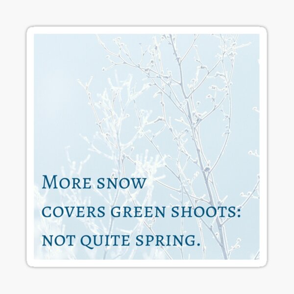 Warm Again (Haiku) Sticker