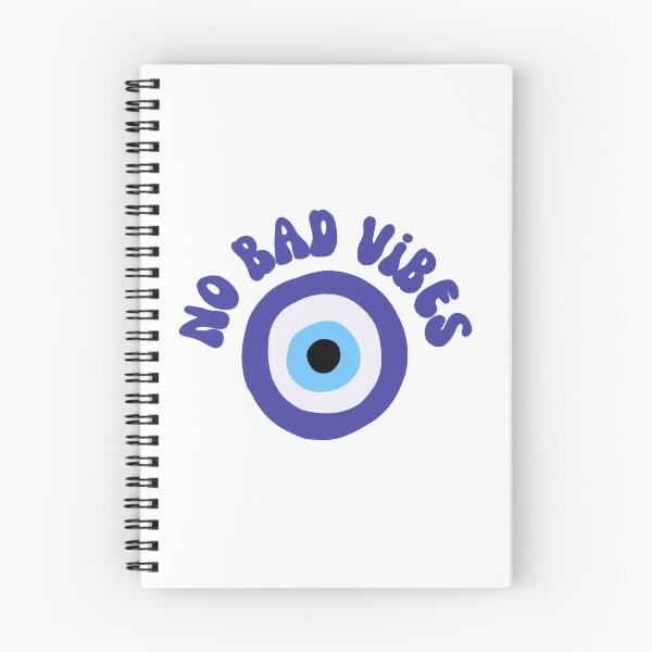 Item preview, No bad vibes evil eye blue designed and sold by adesignworld.