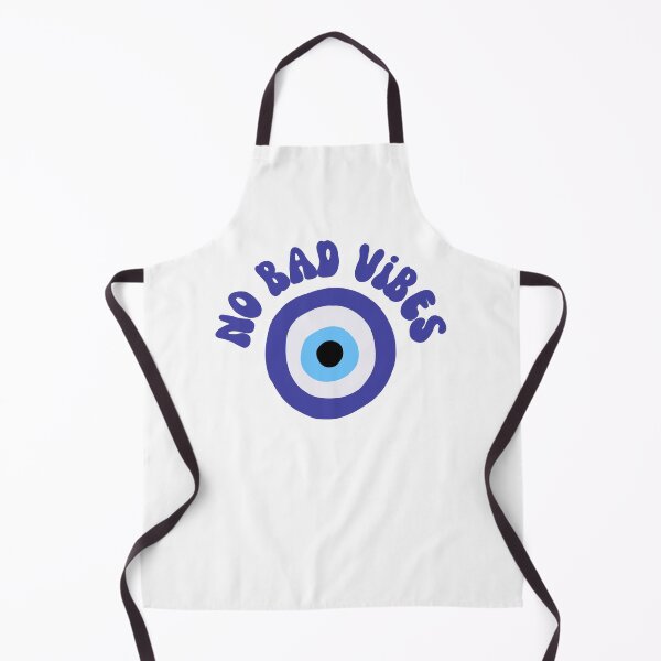 Item preview, No bad vibes evil eye blue designed and sold by adesignworld.