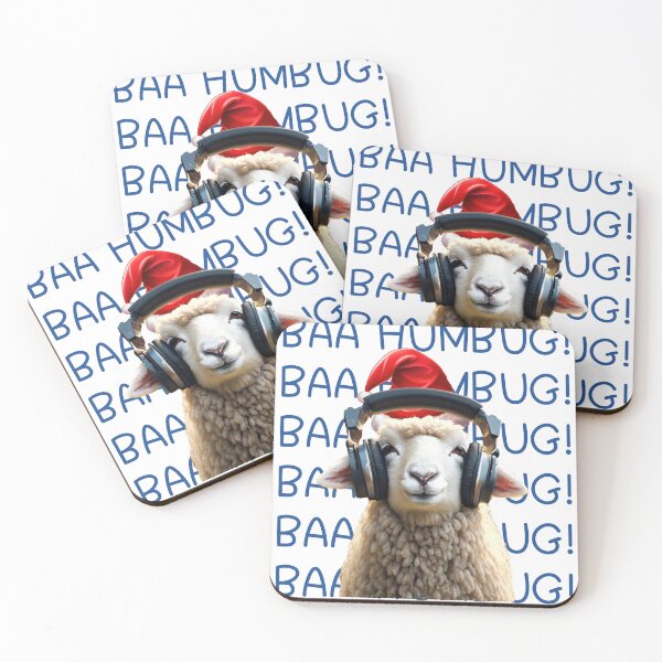 Item preview, BAA HUMBUG! Christmas Sheep designed and sold by BotunPeony.