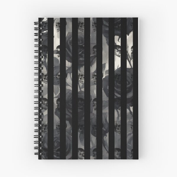 Item preview, Skull and Roses Gothic Pattern Hard black and white designed and sold by cr6zym1nd.