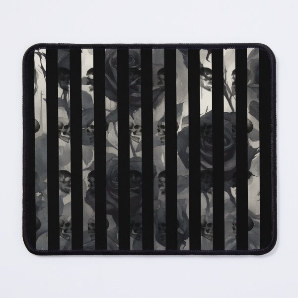 Item preview, Skull and Roses Gothic Pattern Hard black and white designed and sold by cr6zym1nd.