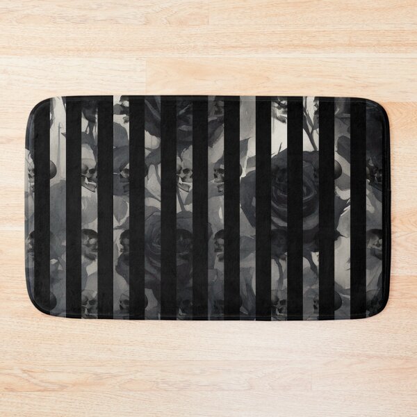Item preview, Skull and Roses Gothic Pattern Hard black and white designed and sold by cr6zym1nd.