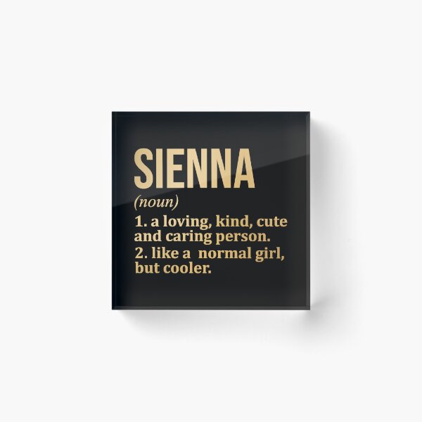 Item preview, Sienna Name Definition in Gold designed and sold by XCIV.