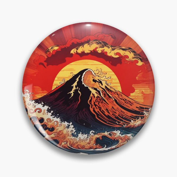 Item preview, Pirate Punk Volcano Eruption and Ocean in Hawaii designed and sold by NautiChic.