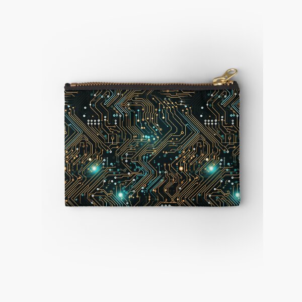 Item preview, Orange Circuit Board Electronic Repeating Pattern  designed and sold by NikkofTime.
