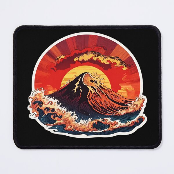 Item preview, Pirate Punk Volcano Eruption and Ocean in Hawaii designed and sold by NautiChic.