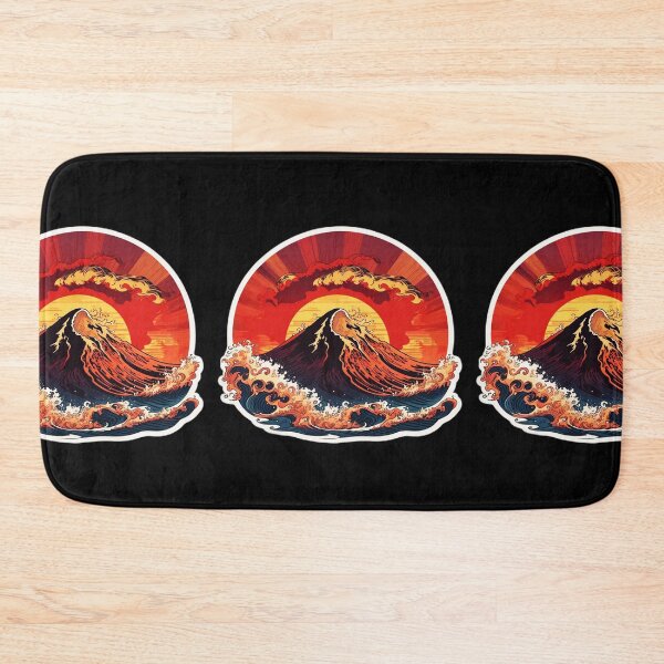 Item preview, Pirate Punk Volcano Eruption and Ocean in Hawaii designed and sold by NautiChic.