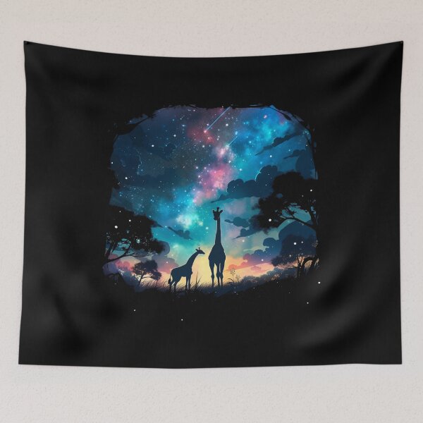 Item preview, Giraffe Starry Safari Night designed and sold by CleverboyDsgns.