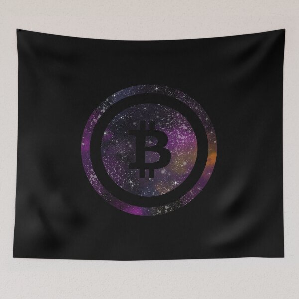 Item preview, Space bitcoin logo t-shirt. Bitcoin coin designed and sold by flexify.