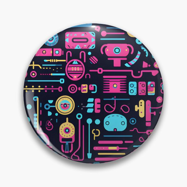 Item preview, Cute cyber seamless pattern  designed and sold by kimmychan3193.