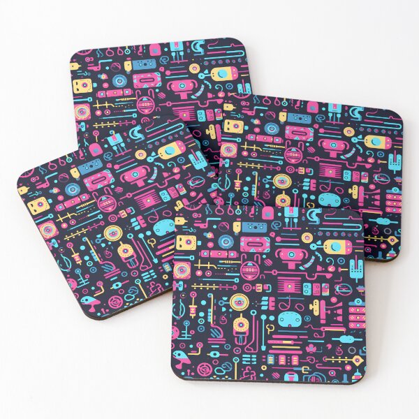 Item preview, Cute cyber seamless pattern  designed and sold by kimmychan3193.