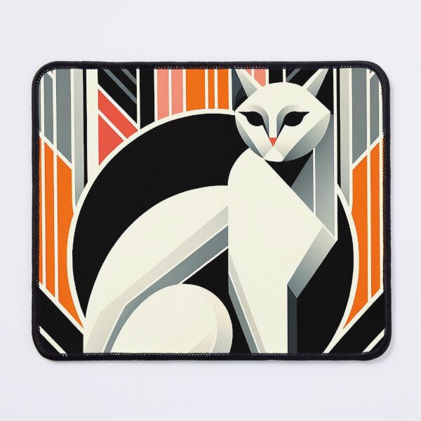 Item preview, Elegant Art Deco Cat - Vintage Feline Charm designed and sold by bsilvia.
