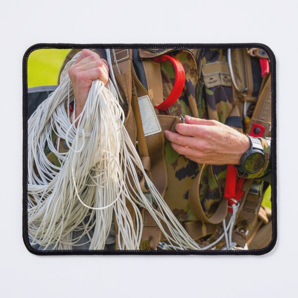 Item preview, Military Parachuter Holding His Parachute designed and sold by Mats Silvan.