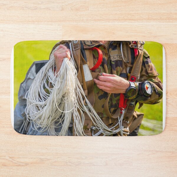 Item preview, Military Parachuter Holding His Parachute designed and sold by Mats Silvan.