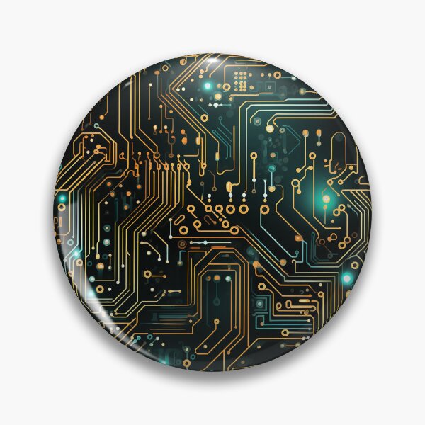Item preview, Orange Electronic Circuit Board Repeating Pattern  designed and sold by NikkofTime.