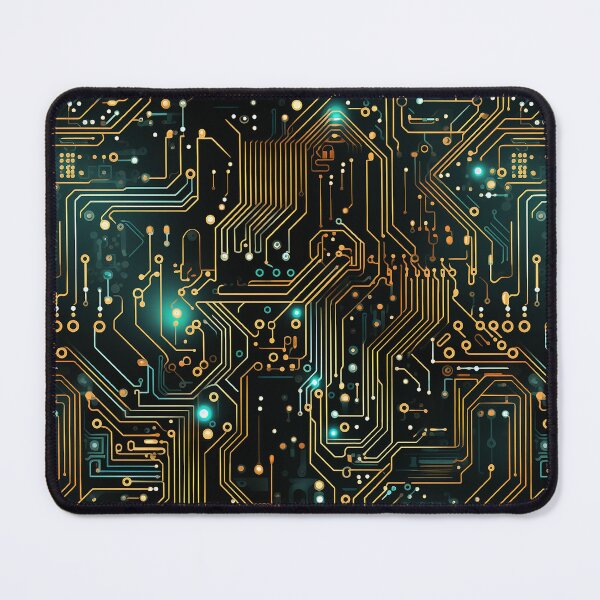 Item preview, Orange Electronic Circuit Board Repeating Pattern  designed and sold by NikkofTime.
