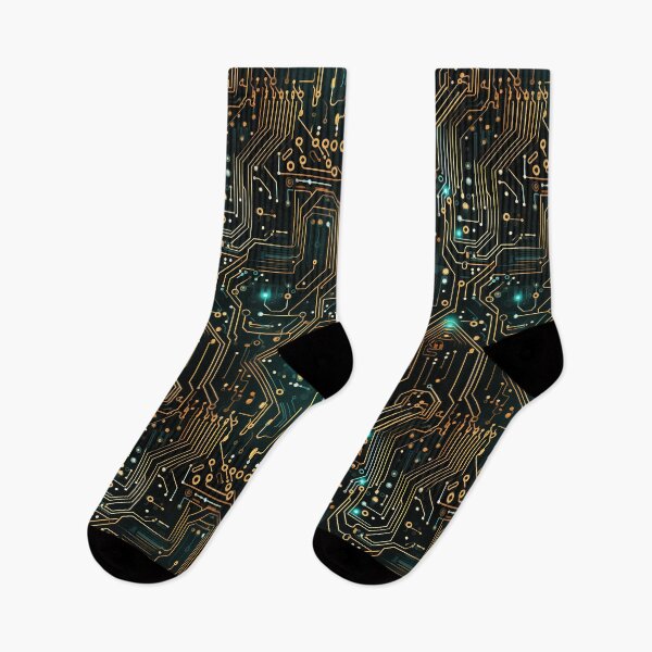 Item preview, Orange Electronic Circuit Board Repeating Pattern  designed and sold by NikkofTime.
