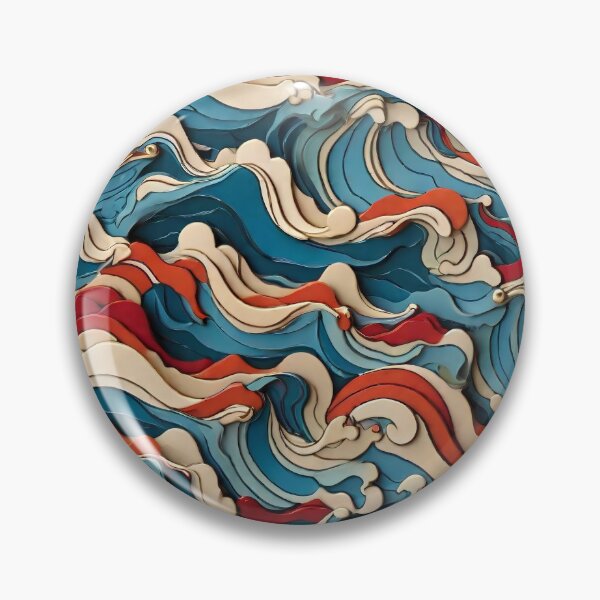 Item preview, Ocean waves seamless patterns  designed and sold by RocketArtInd.