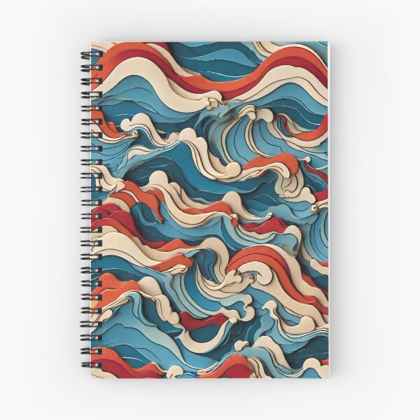 Item preview, Ocean waves seamless patterns  designed and sold by RocketArtInd.