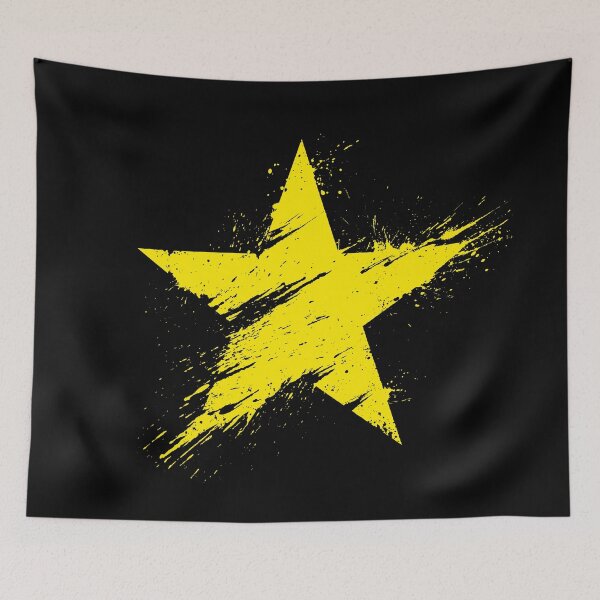 Item preview, Painted Star - Yellow designed and sold by RedStormCloud.