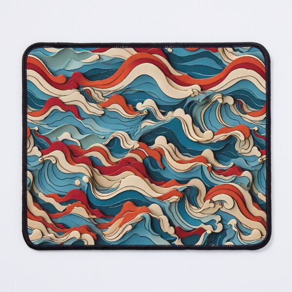 Item preview, Ocean waves seamless patterns  designed and sold by RocketArtInd.