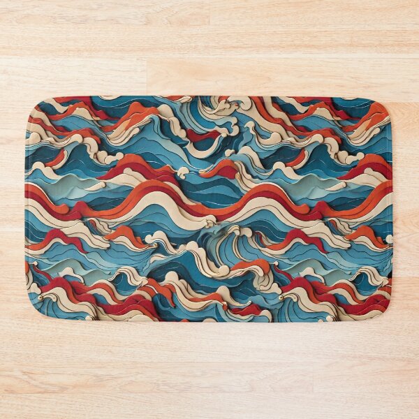Item preview, Ocean waves seamless patterns  designed and sold by RocketArtInd.