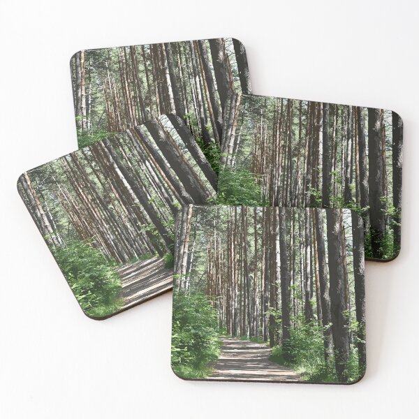 Item preview, Forest landscape with hiking trail designed and sold by mariya-ivanova.