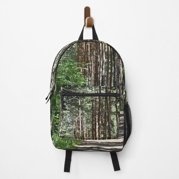 Item preview, Forest landscape with hiking trail designed and sold by mariya-ivanova.