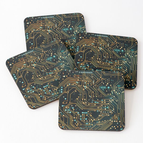 Item preview, Technology Circuit Board Electric Repeating Pattern  designed and sold by NikkofTime.