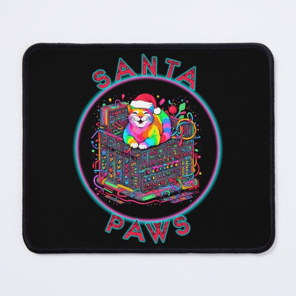 Item preview, Santa Paws Christmas XMAS Synthesizer Cat 2 designed and sold by FindThePlot.