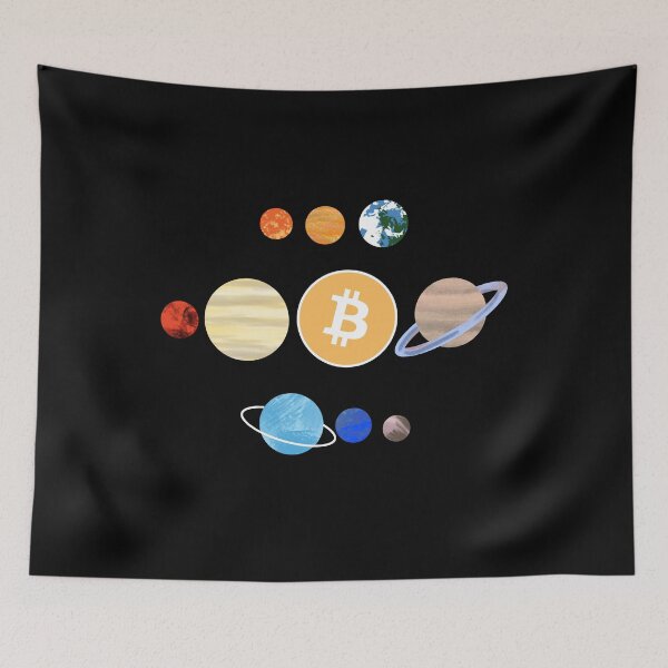 Item preview, Planet Bitcoin shirt. Earth, Jupiter, Mars, Venus designed and sold by flexify.