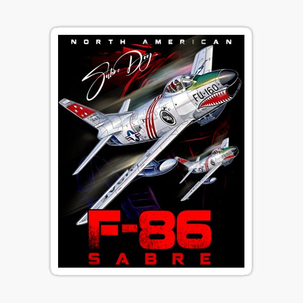Item preview, F-86 Sabre Vintage Fighter Plane designed and sold by Aerolovers.