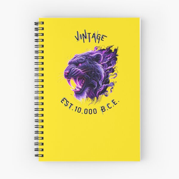 Item preview, Vintage Est. 10,000 BCE - Neon Purple Smoke Saber-toothed Cat designed and sold by Matt's Artificial Nature.