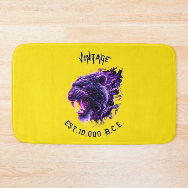 Item preview, Vintage Est. 10,000 BCE - Neon Purple Smoke Saber-toothed Cat designed and sold by Matt's Artificial Nature.