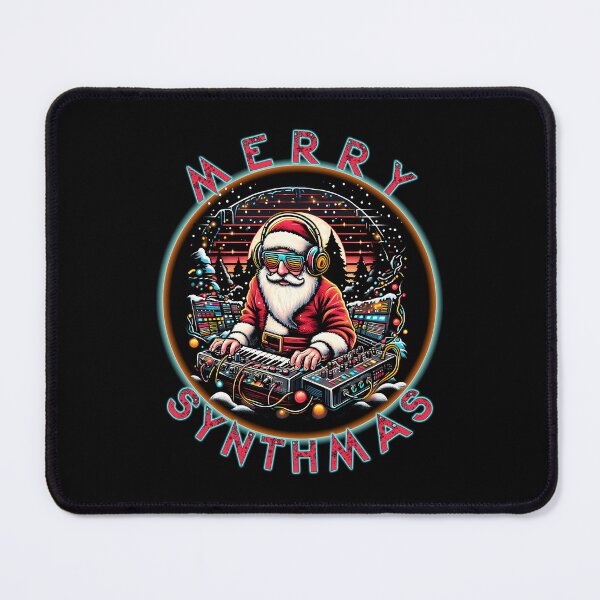 Item preview, Merry Synthmas Christmas Synthesizer Santa Claus Happy XMAS 1 designed and sold by FindThePlot.