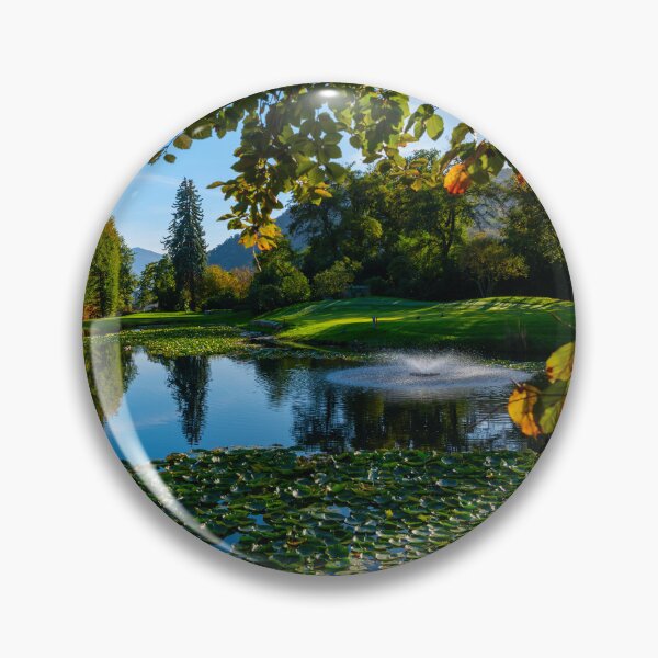 Item preview, Golf Course with Water Pond and Autumn Trees designed and sold by Mats Silvan.