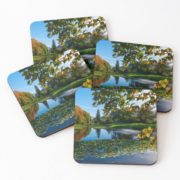 Item preview, Golf Course with Water Pond and Autumn Trees designed and sold by Mats Silvan.