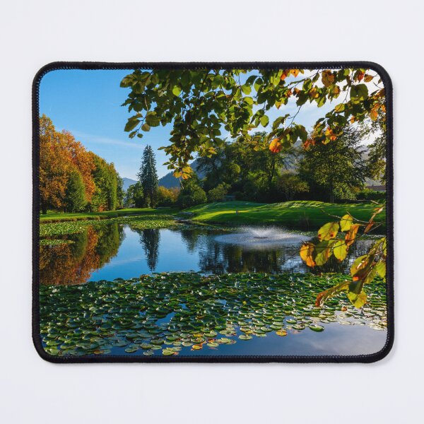 Item preview, Golf Course with Water Pond and Autumn Trees designed and sold by Mats Silvan.