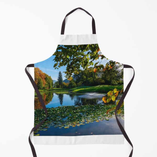 Item preview, Golf Course with Water Pond and Autumn Trees designed and sold by Mats Silvan.