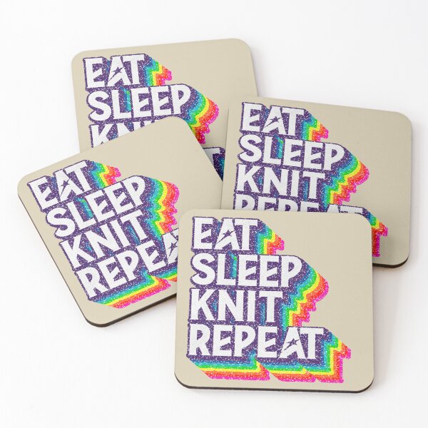Item preview, Eat Sleep "KNIT" Repeat designed and sold by savasanaqueen.
