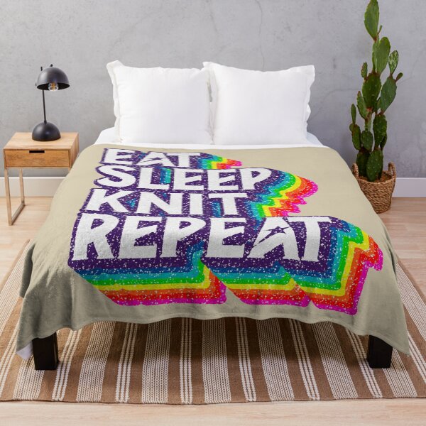 Item preview, Eat Sleep "KNIT" Repeat designed and sold by savasanaqueen.