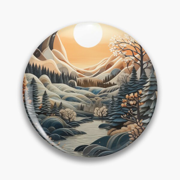 Item preview, Nordic Winter Woodlands - Scenic Art Print designed and sold by SlayerOfKings.