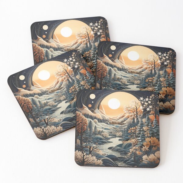 Item preview, Nordic Winter Woodlands - Scenic Art Print designed and sold by SlayerOfKings.