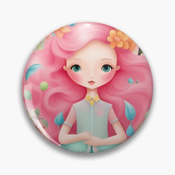 Item preview, Girl in the pink flower garden designed and sold by TK-Hades.